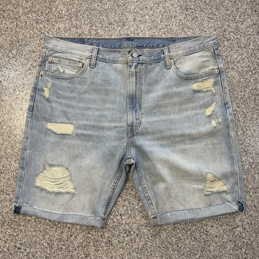 Levis 412 Denim Jean Shorts Mens 42 Slim Fit 9